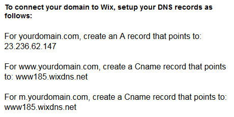 Reconnect Your Domain, Wix.com